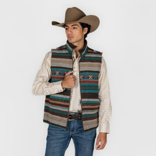 Chaleco Panhandle Wool Brown Caballero