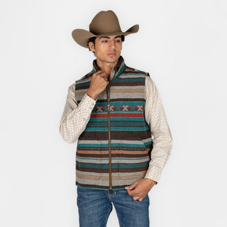 Chaleco Panhandle Wool Brown Caballero