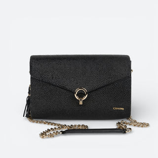Bolso Cuadra Mantarraya Negro Dama