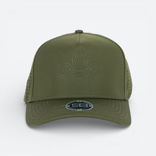 Gorra Sombrero Blanco 4 Legs Verde