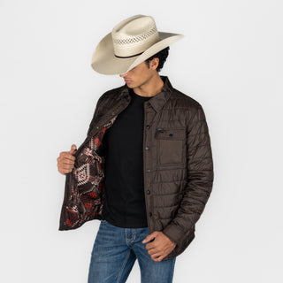 Chamarra Rock & Roll Denim Poly Dark Brown Caballero