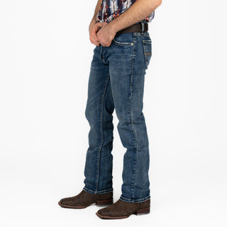 Jeans Rock & Roll Denim Revolver Straight Boot Medium Wash Caballero