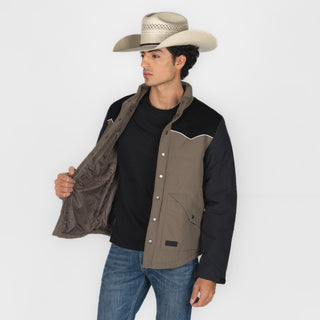 Chamarra Rock & Roll Denim Outerwear Black Caballero