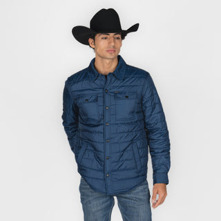 Chamarra Rock & Roll Denim Poly Puffer Aztec Navy Caballero