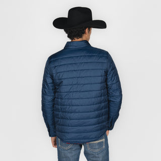 Chamarra Rock & Roll Denim Poly Puffer Aztec Navy Caballero