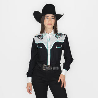 Camisa Panhandle Retro Black Dama