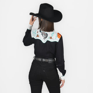 Camisa Panhandle Retro Black Dama
