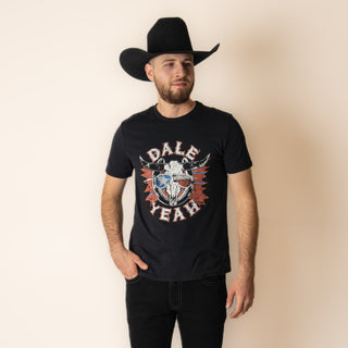 Playera Rock & Roll Denim Dale Brisby Black Caballero