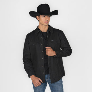 Chamarra Rock & Roll Denim Doble Vista Aztec Black Caballero