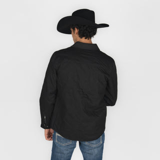 Chamarra Rock & Roll Denim Doble Vista Aztec Black Caballero