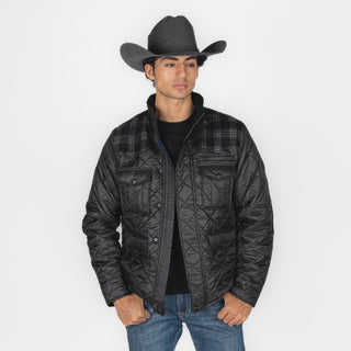 Chamarra Panhandle Wool Puffer Black Caballero