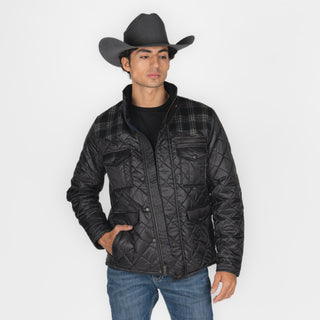 Chamarra Panhandle Wool Puffer Black Caballero