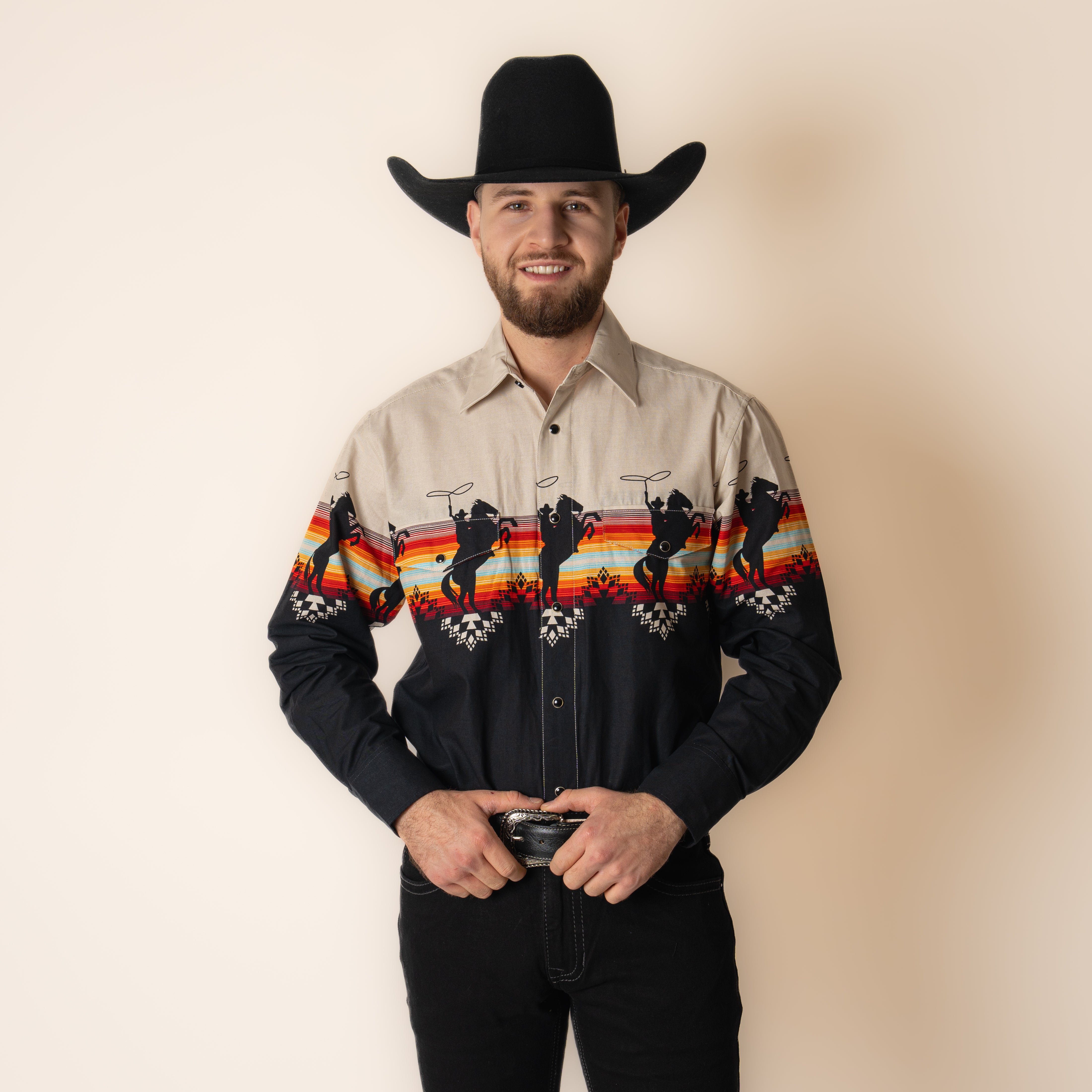 Camisa Panhandle Bronco Caballero