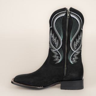 Bota Rio Grande Carson Nobuck Negro Caballero