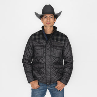 Chamarra Panhandle Wool Puffer Black Caballero