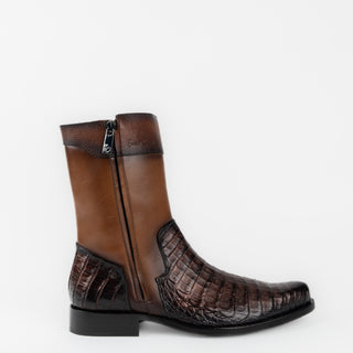 Bota Franco Cuadra Caimán Ternera Paris Bronce Doble Cierre Caballero