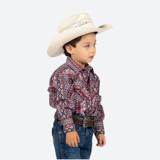 Camisa Rodeo Estampado Niño