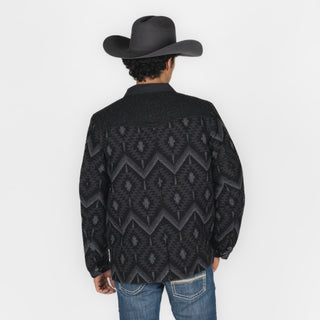 Chamarra Panhandle Aztec Jacquard Black Caballero