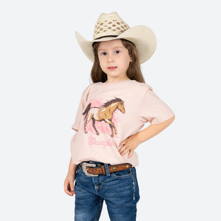 Blusa Wrangler Caballo Rosa Niña
