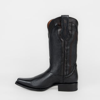 Bota Cuadra Venado Italiano Negro Caballero