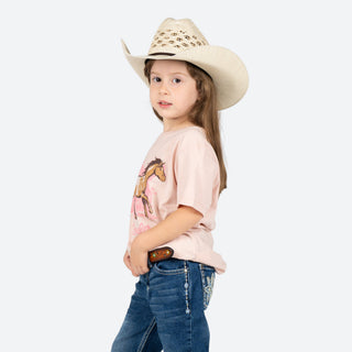 Blusa Wrangler Caballo Rosa Niña