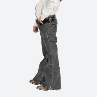 Jeans Rock & Roll Denim Charcoal Niña