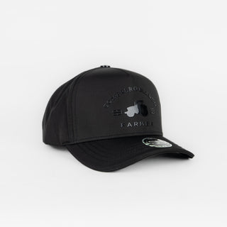 Gorra Sombrero Blanco Farmer Negro