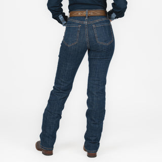 Jeans Rock & Roll Denim Western Yoke Dark Wash Dama
