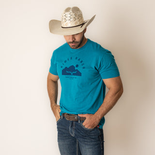 Playera Kimes Ranch Camelback Teal Caballero