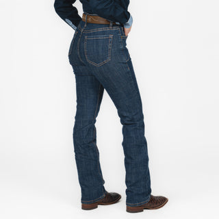 Jeans Rock & Roll Denim Western Yoke Dark Wash Dama