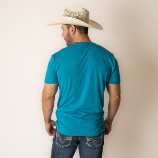 Playera Kimes Ranch Camelback Teal Caballero