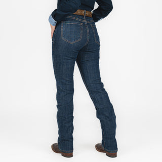 Jeans Rock & Roll Denim Western Yoke Dark Wash Dama