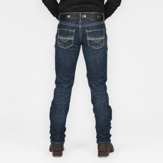 Jeans Rock & Roll Denim Rifle Skinny Boot Dark Vintage Caballero