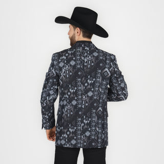 Saco Vaquero Rock & Roll Denim Aztec Black Caballero