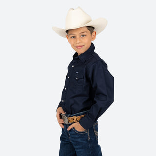 Camisa Wrangler Marino Niño