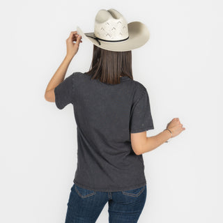 Blusa Rock & Roll DenimCrew Neck Graphic Tee Dama