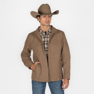 Chamarra Panhandle Heather Wool Camel Caballero