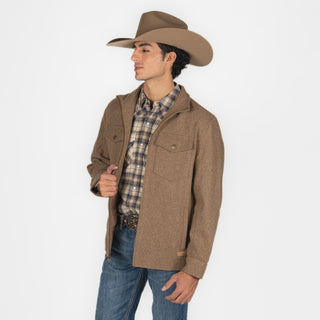 Chamarra Panhandle Heather Wool Camel Caballero