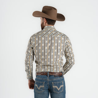 Camisa Wrangler Aztec Beige Caballero