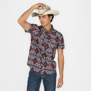 Camisa Panhandle Burgundy Caballero