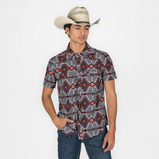 Camisa Panhandle Burgundy Caballero