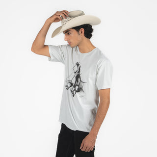 Playera Kimes Ranch Sublime White Caballero