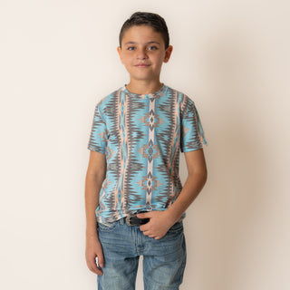 Playera Rock & Roll Denim Aztc Niño