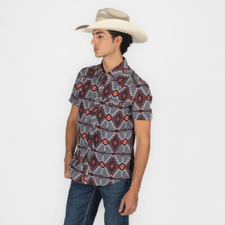 Camisa Panhandle Burgundy Caballero