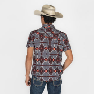 Camisa Panhandle Burgundy Caballero