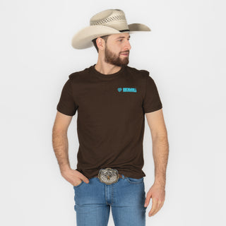 Playera Rock & Roll Denim Dark Brown Caballero