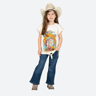 Blusa Rock & Roll Denim Caballo Niña