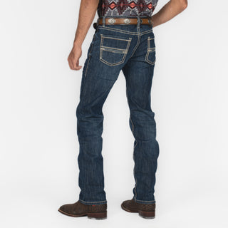 Jeans Rock & Roll Denim Revolver Straight Boot Dark Vintage Caballero