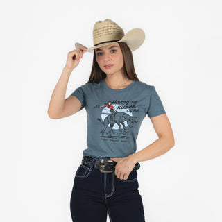 Blusa Kimes Ranch All Of Fun Indigo Dama