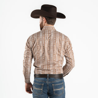 Camisa Wrangler Checotah Café Caballero